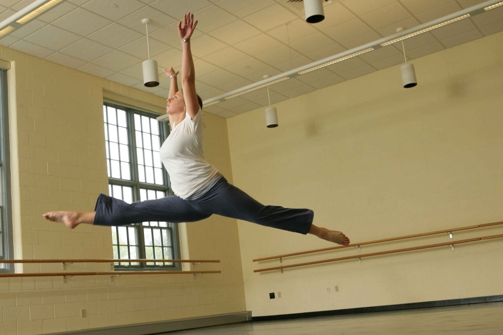 Dancing in the studio