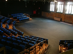 Harkins Theatre Before the construction of the Smith Center for the Arts in 2005, the theatre department used the lower floor of Harkins Hall for performances.